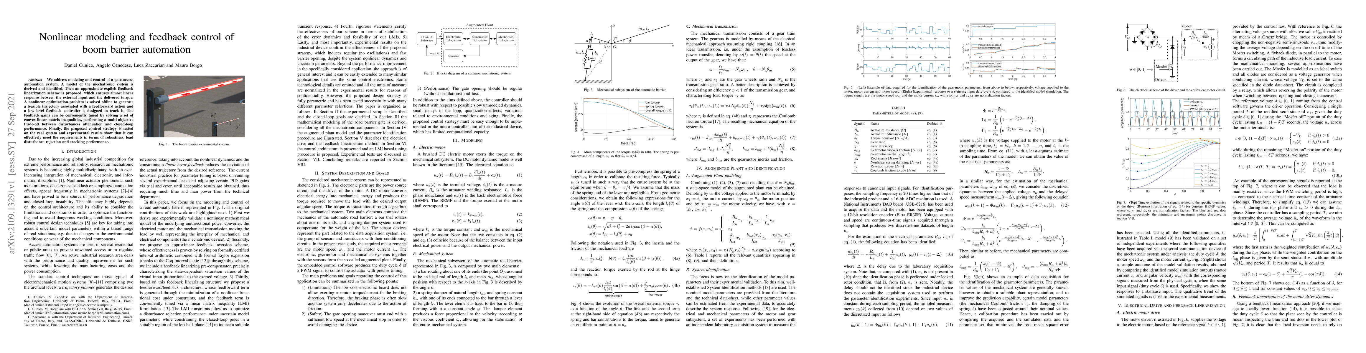 Thumbnail for Nonlinear modeling and feedback control of boom barrier automation
