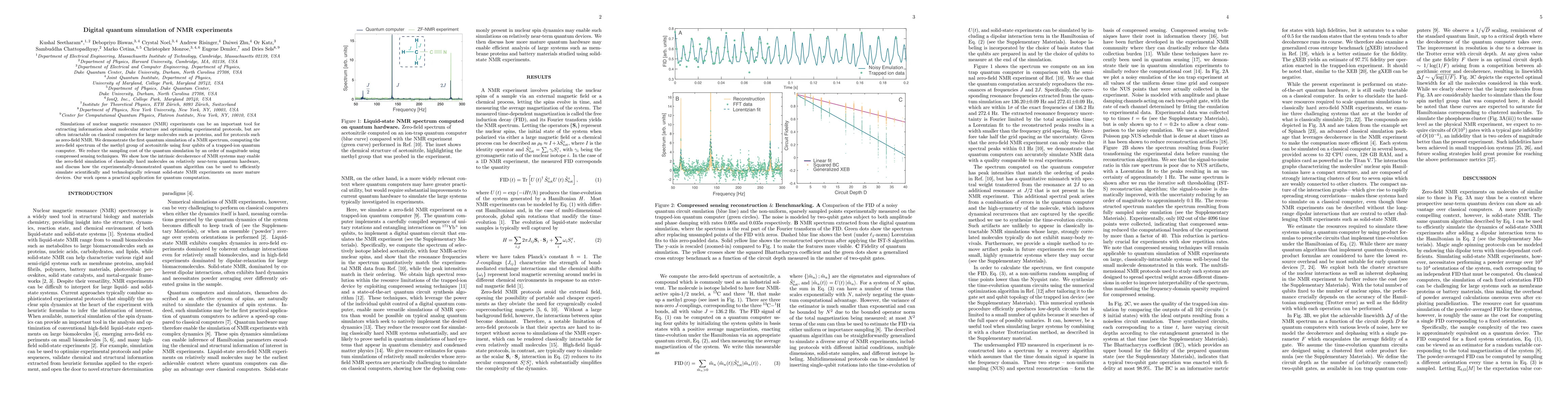 Thumbnail for Digital quantum simulation of NMR experiments