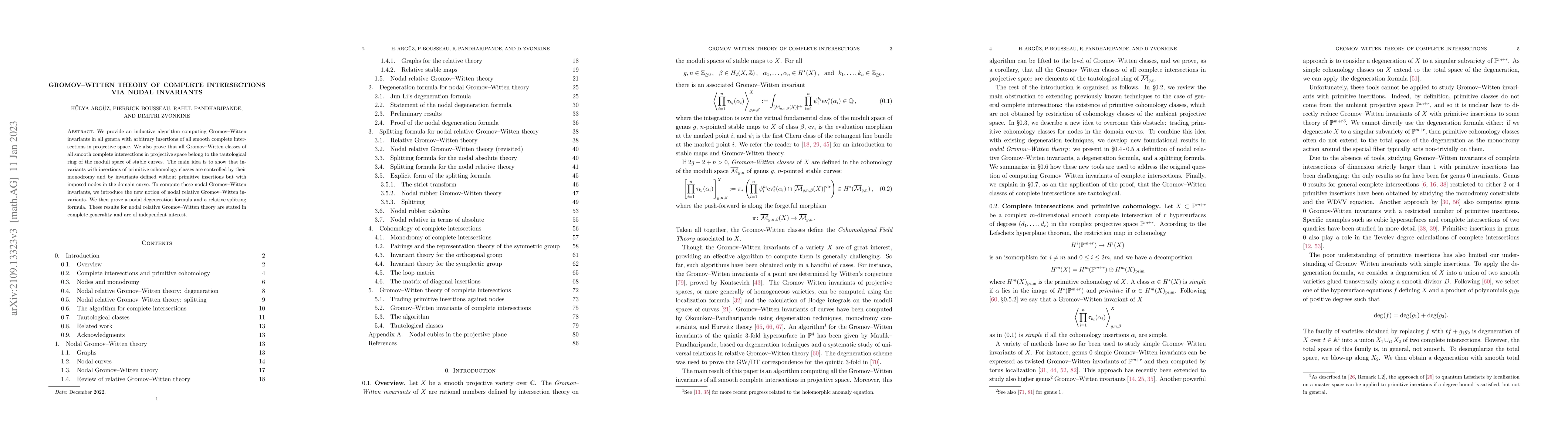 Thumbnail for Gromov-Witten Theory of Complete Intersections via Nodal Invariants