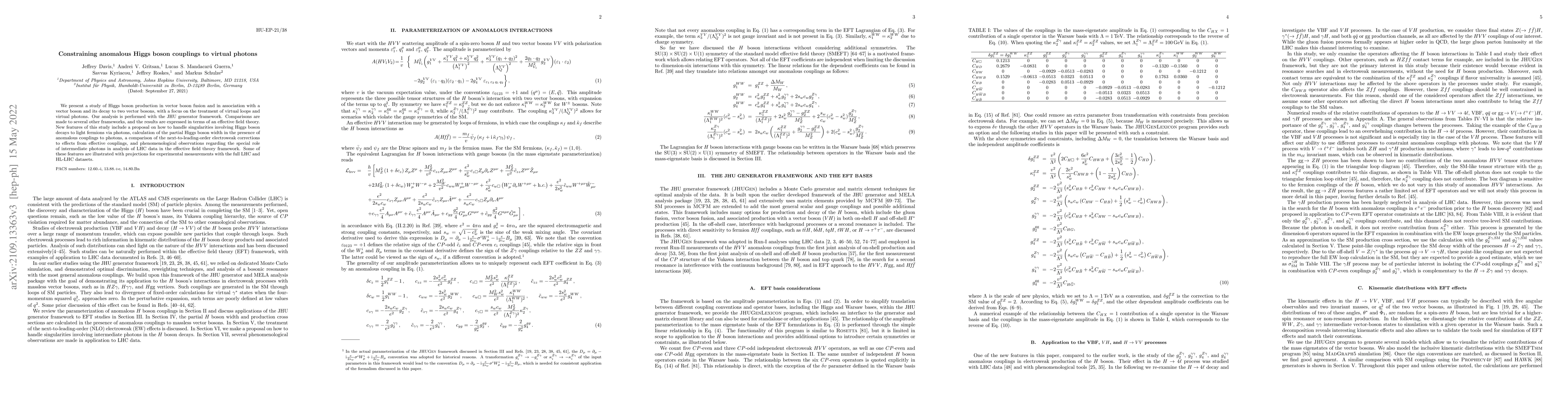 Thumbnail for Constraining anomalous Higgs boson couplings to virtual photons