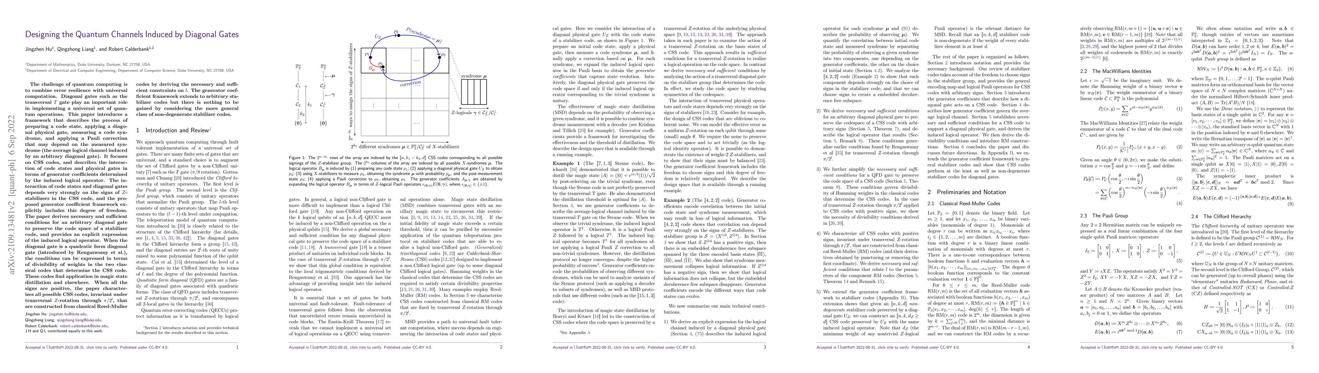 Thumbnail for Designing the Quantum Channels Induced by Diagonal Gates