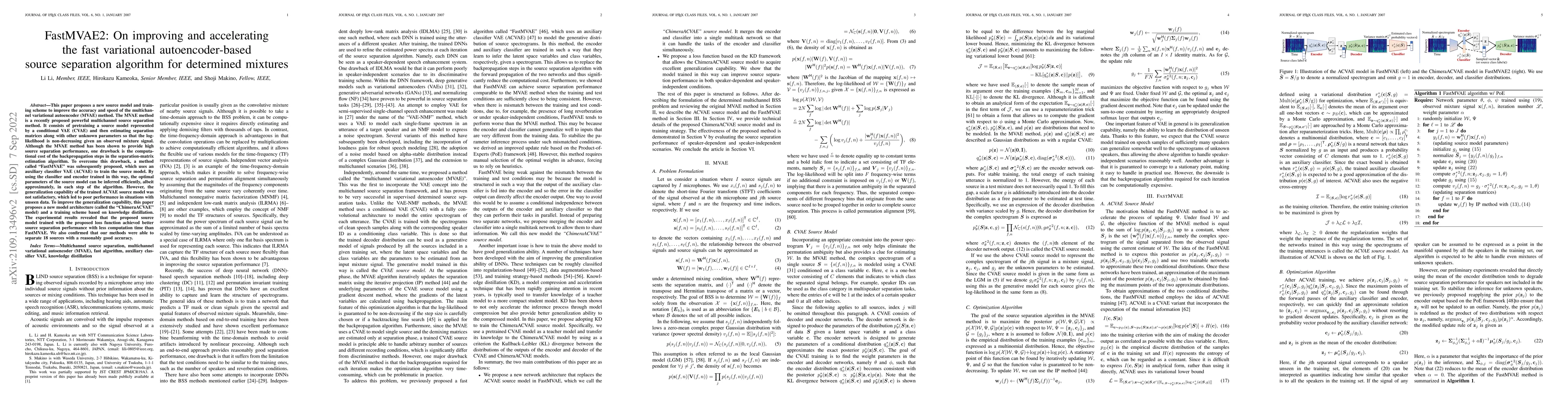Thumbnail for FastMVAE2: On improving and accelerating the fast variational
  autoencoder-based source separation algorithm for determined mixtures