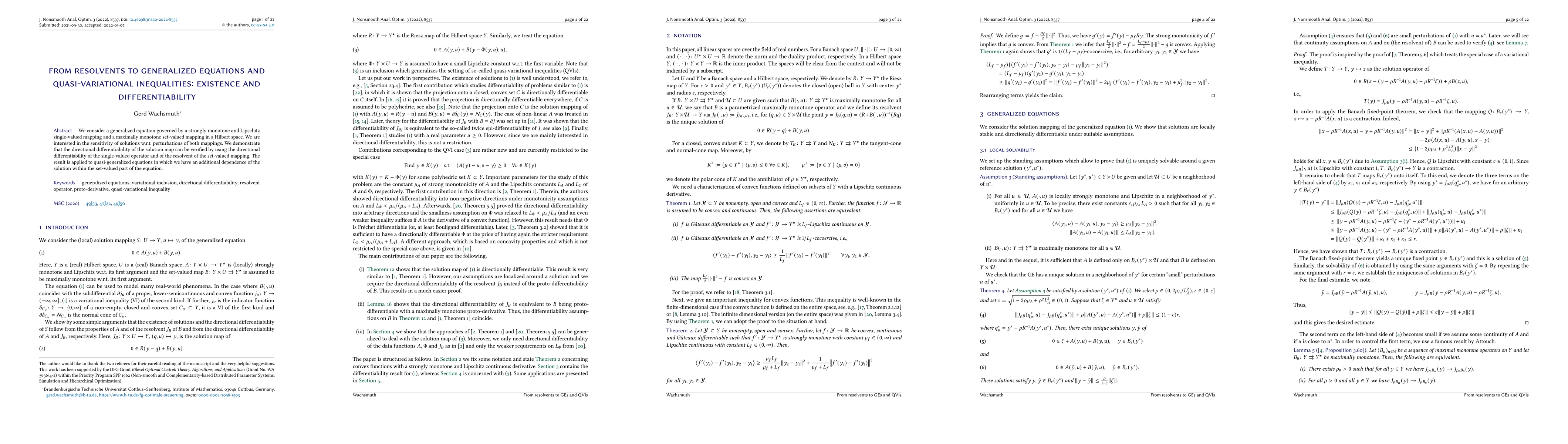 Thumbnail for From resolvents to generalized equations and quasi-variational
  inequalities: existence and differentiability