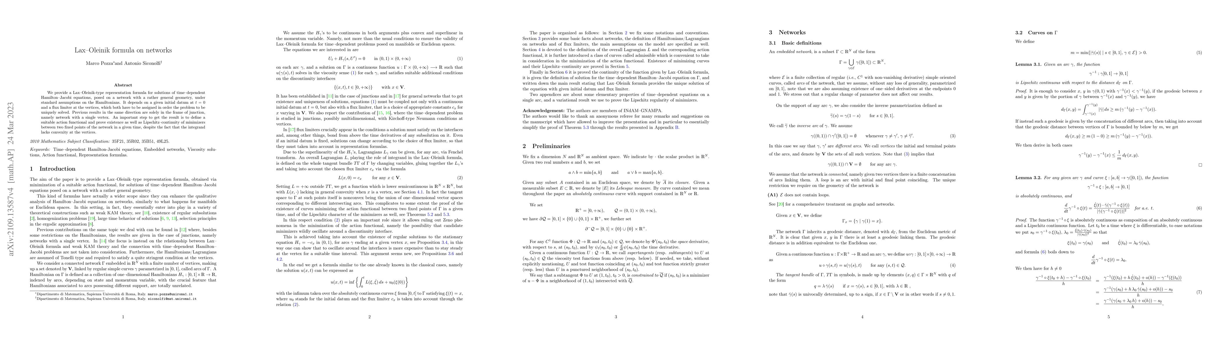 Thumbnail for Lax--Oleinik formula on networks