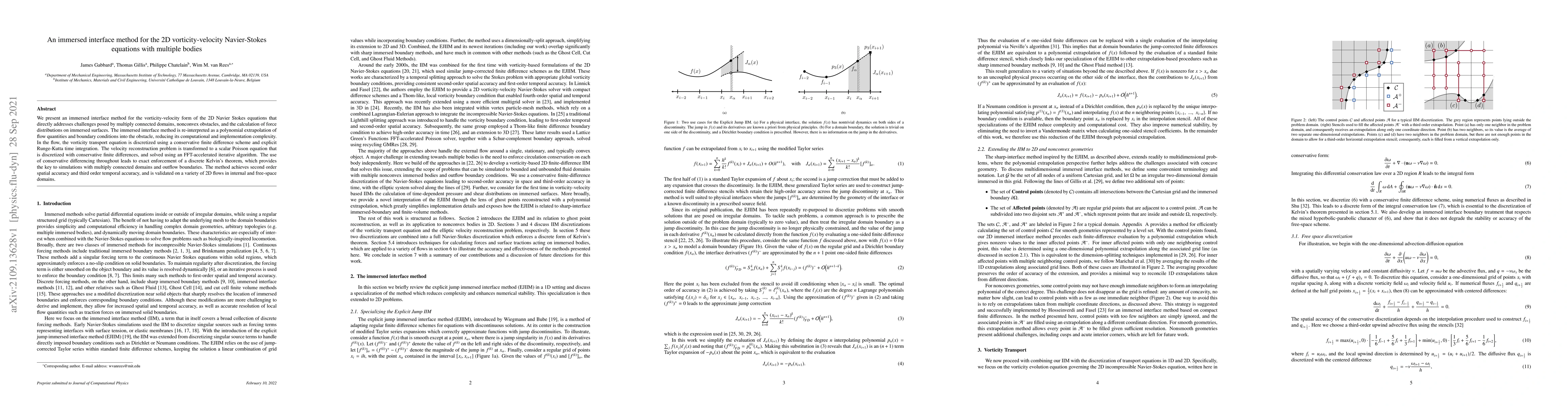 Thumbnail for An immersed interface method for the 2D vorticity-velocity Navier-Stokes
  equations with multiple bodies