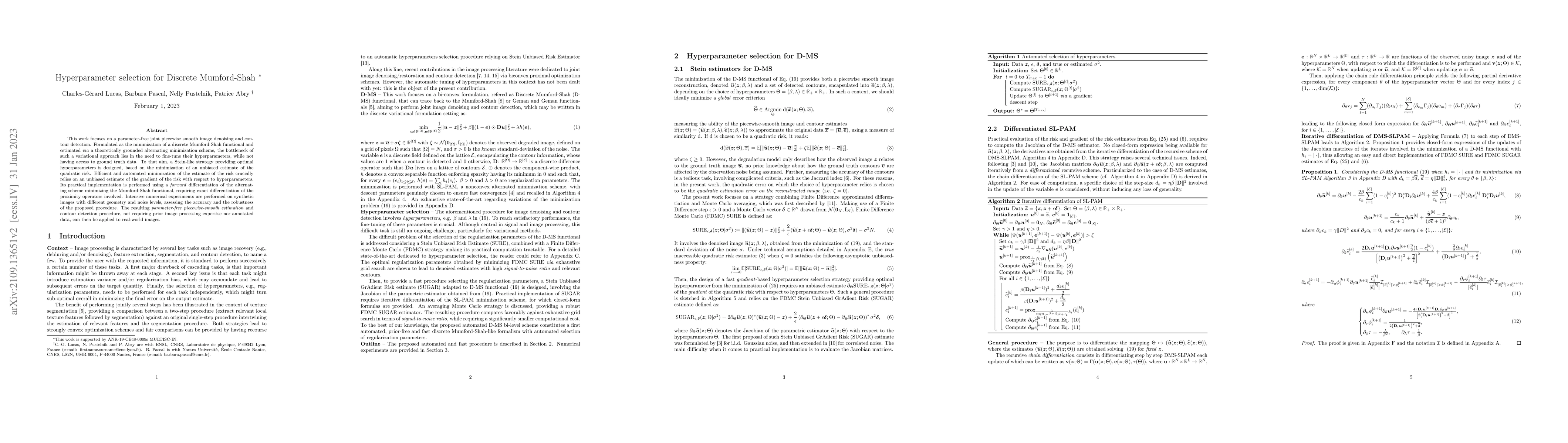 Thumbnail for Hyperparameter selection for Discrete Mumford-Shah