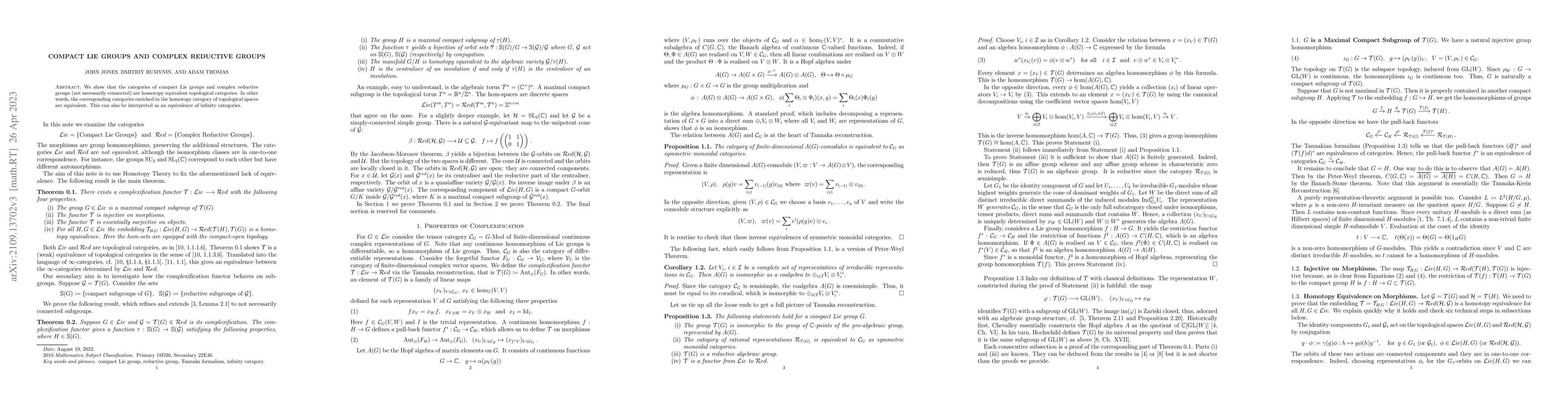 Thumbnail for Compact Lie Groups and Complex Reductive Groups