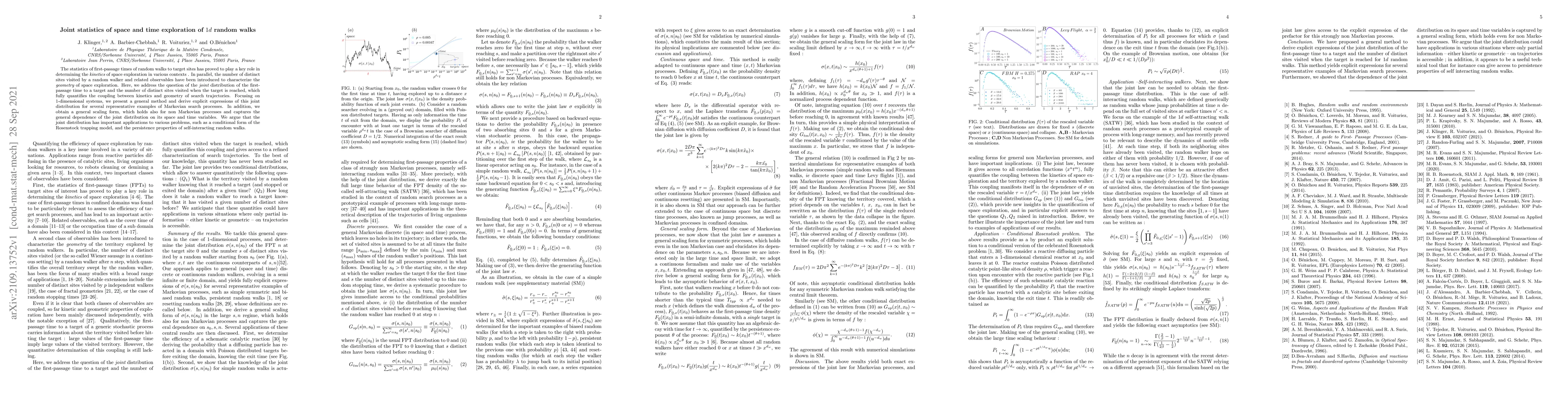Thumbnail for Joint statistics of space and time exploration of $1d$ random walks