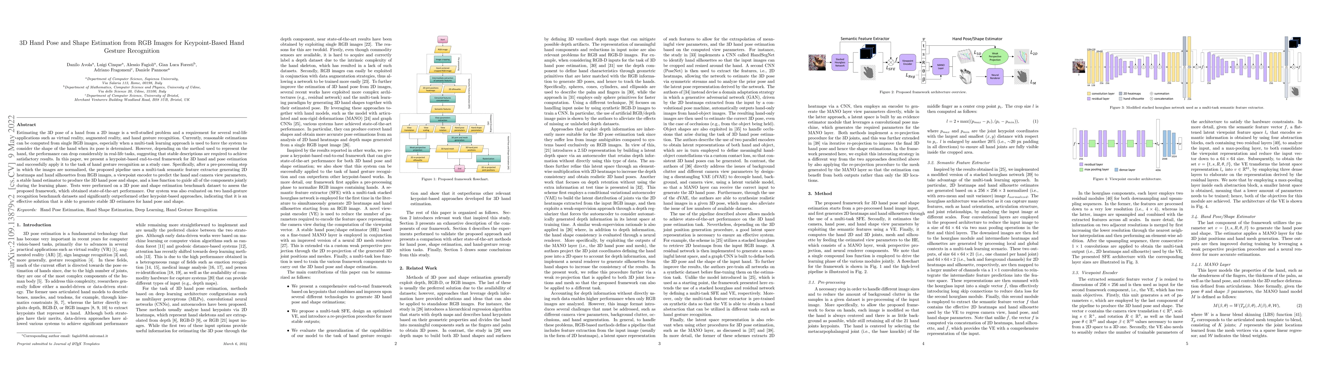 Thumbnail for 3D Hand Pose and Shape Estimation from RGB Images for Keypoint-Based
  Hand Gesture Recognition