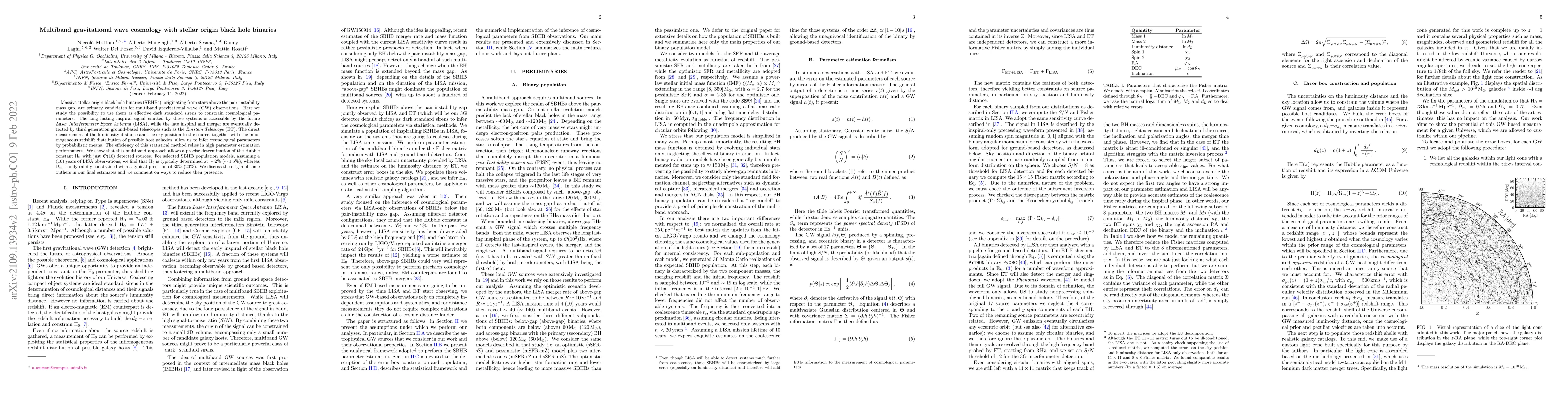 Thumbnail for Multiband gravitational wave cosmology with stellar origin black hole
  binaries