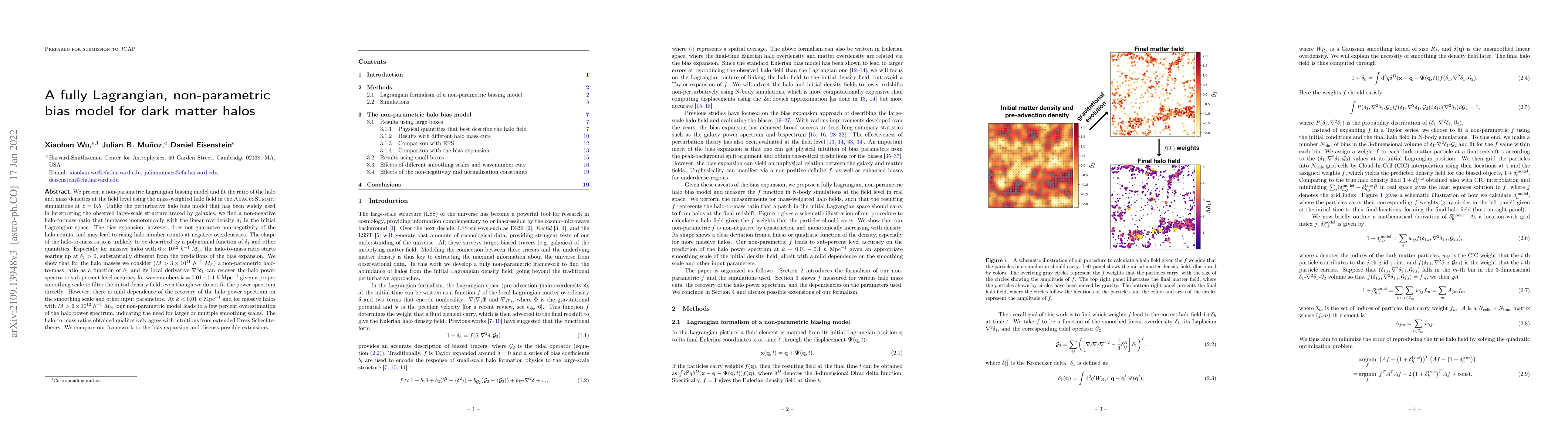 Thumbnail for A fully Lagrangian, non-parametric bias model for dark-matter halos