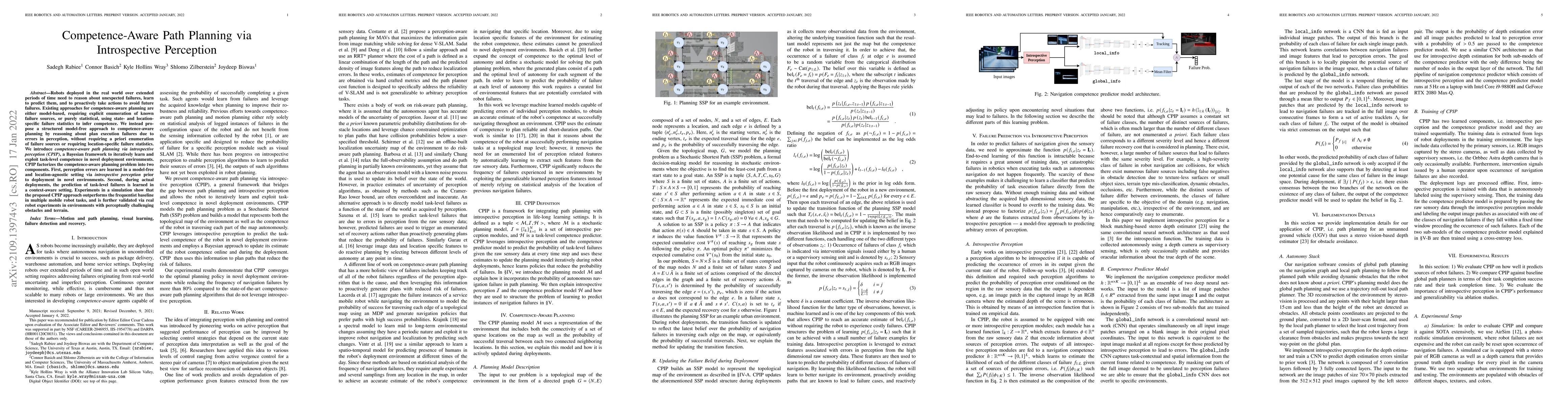 Thumbnail for Competence-Aware Path Planning via Introspective Perception