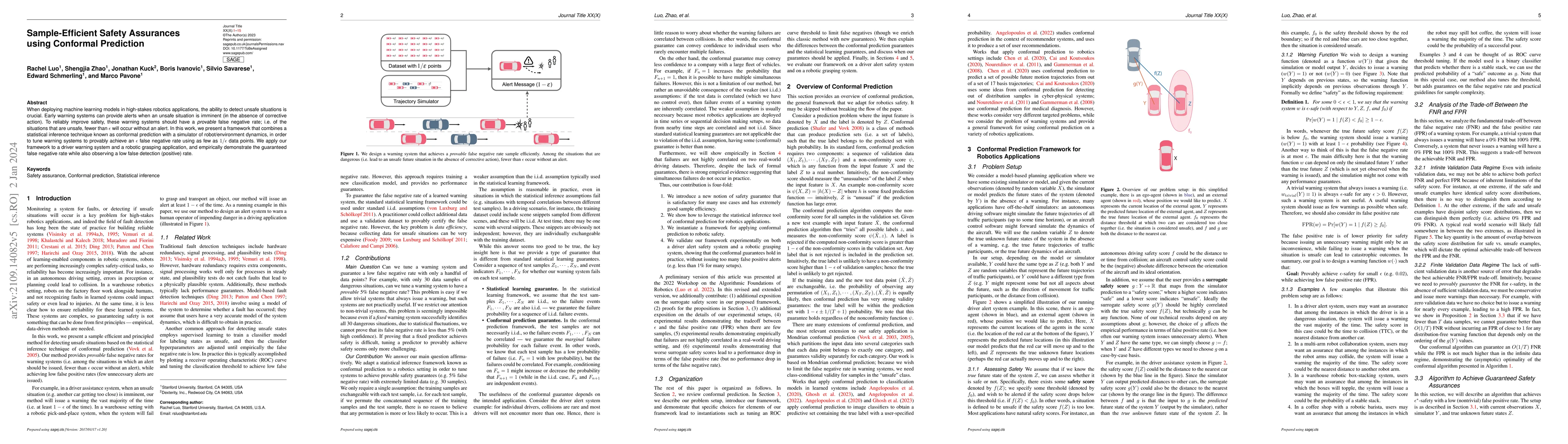 Thumbnail for Sample-Efficient Safety Assurances using Conformal Prediction