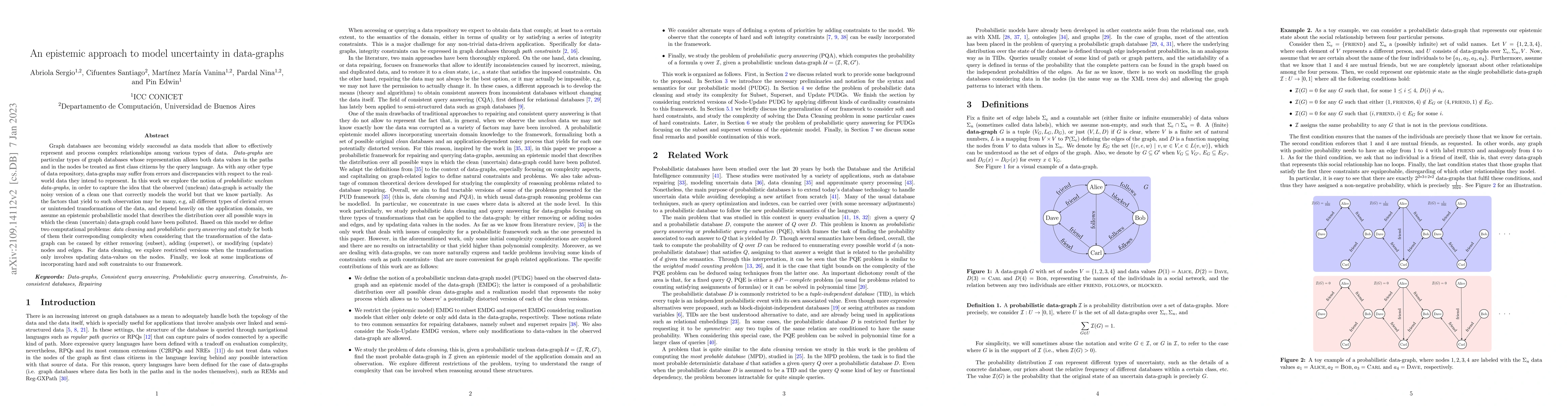 Thumbnail for An epistemic approach to model uncertainty in data-graphs