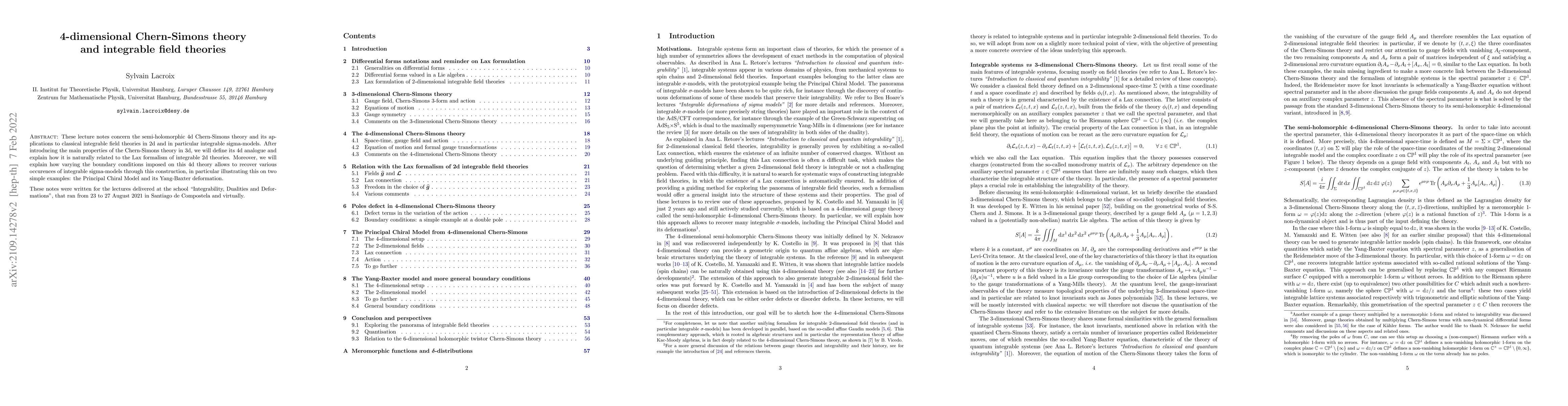 Thumbnail for 4-dimensional Chern-Simons theory and integrable field theories