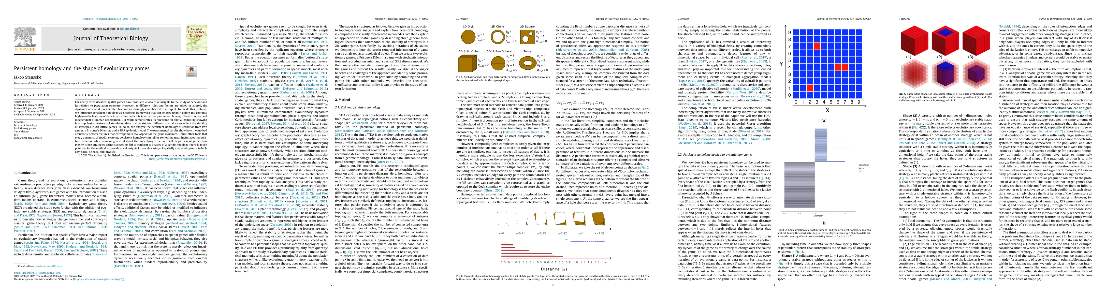 Thumbnail for Persistent homology and the shape of evolutionary games