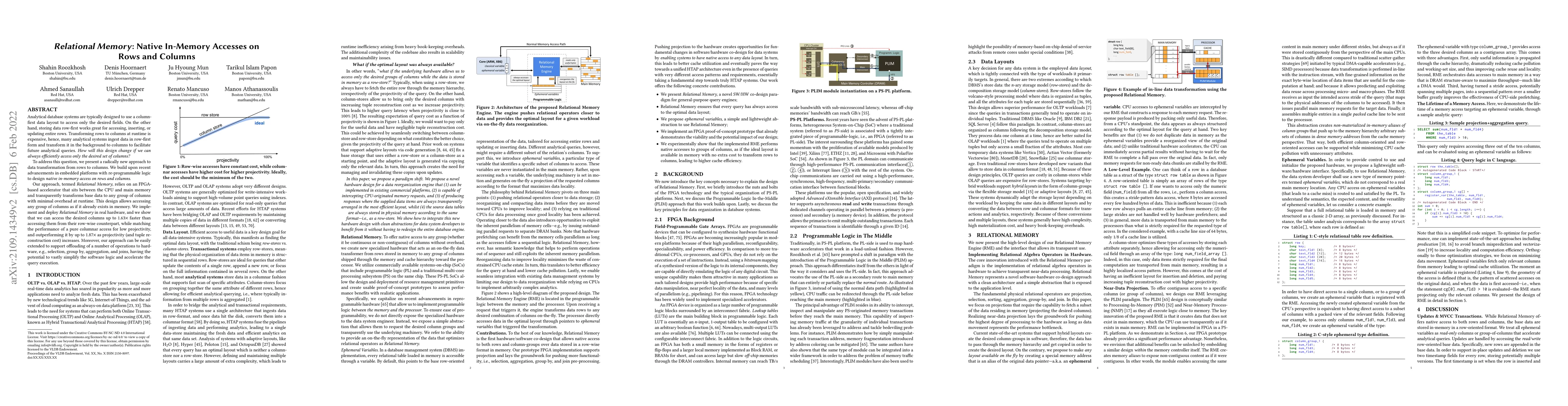 Thumbnail for Relational Memory: Native In-Memory Accesses on Rows and Columns