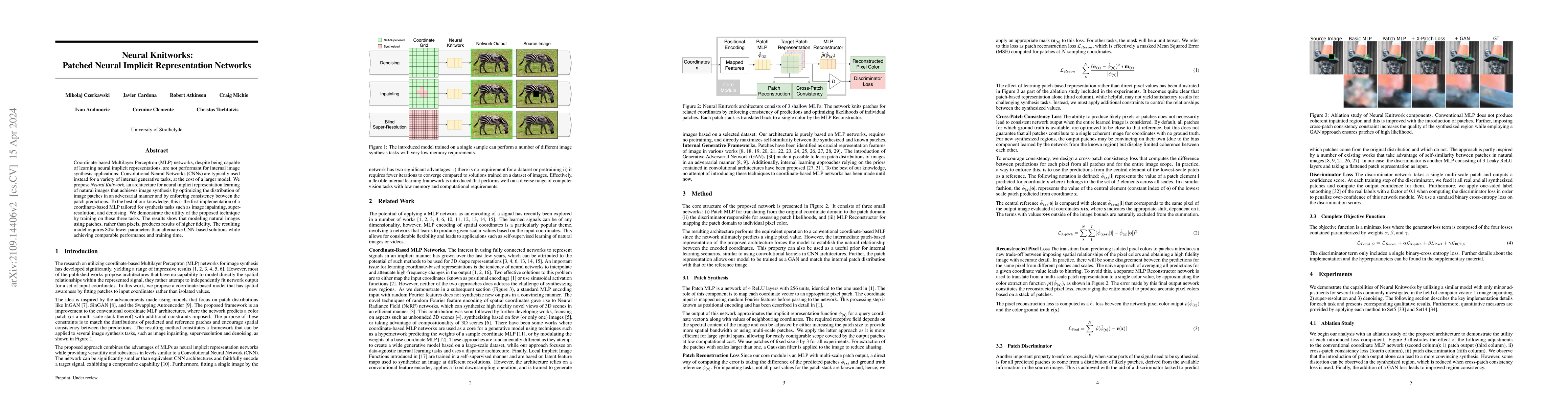 Thumbnail for Neural Knitworks: Patched Neural Implicit Representation Networks