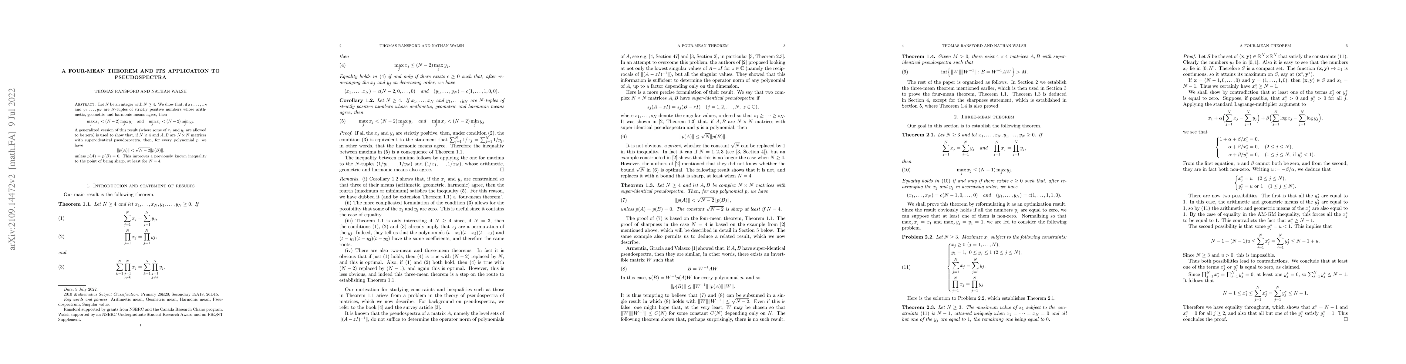 Thumbnail for A four-mean theorem and its application to pseudospectra