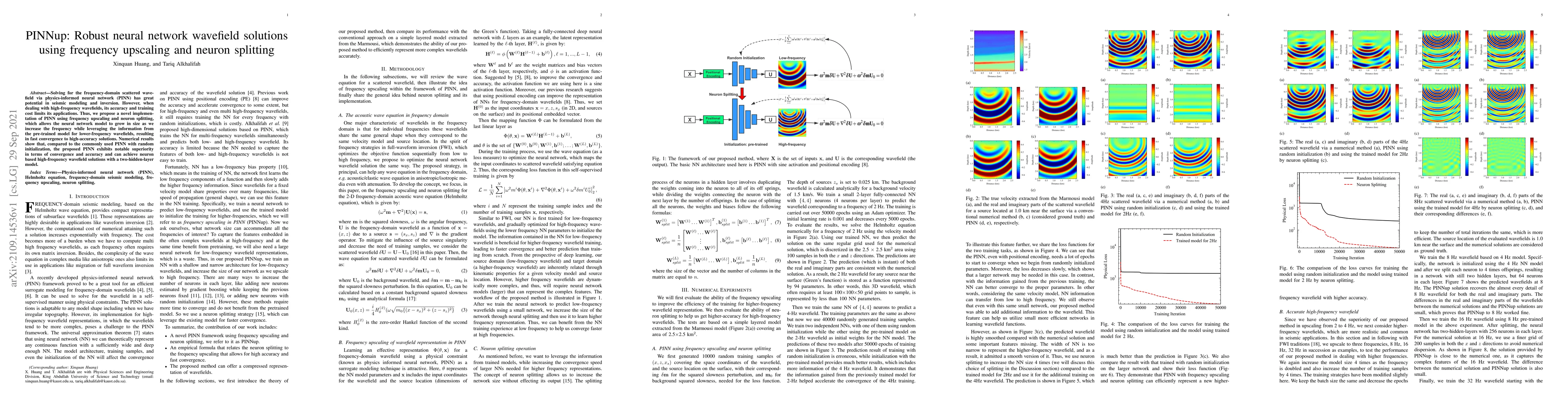 Thumbnail for PINNup: Robust neural network wavefield solutions using frequency
  upscaling and neuron splitting
