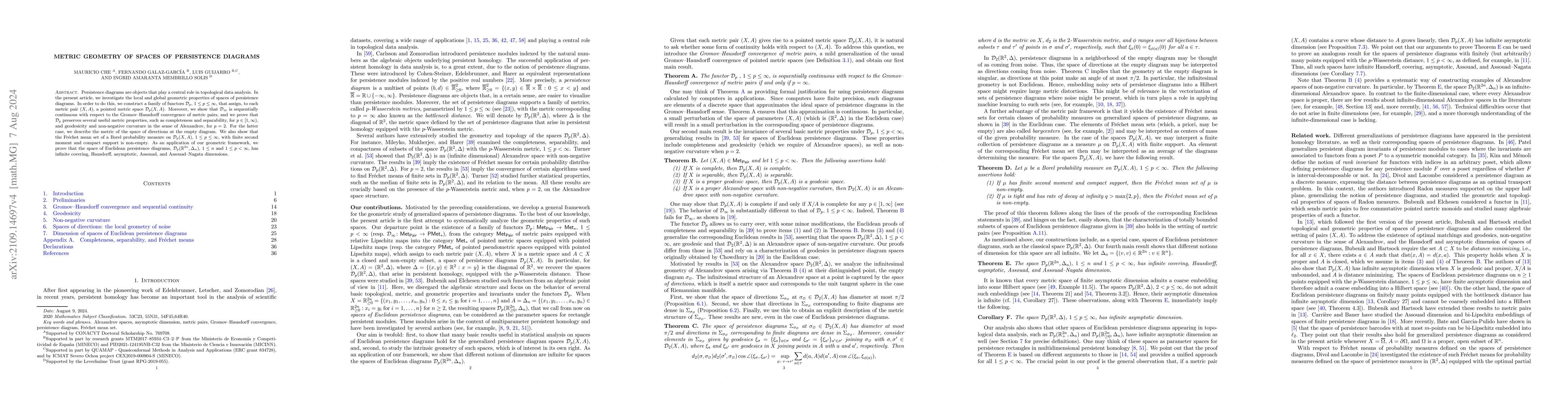 Thumbnail for Metric Geometry of Spaces of Persistence Diagrams