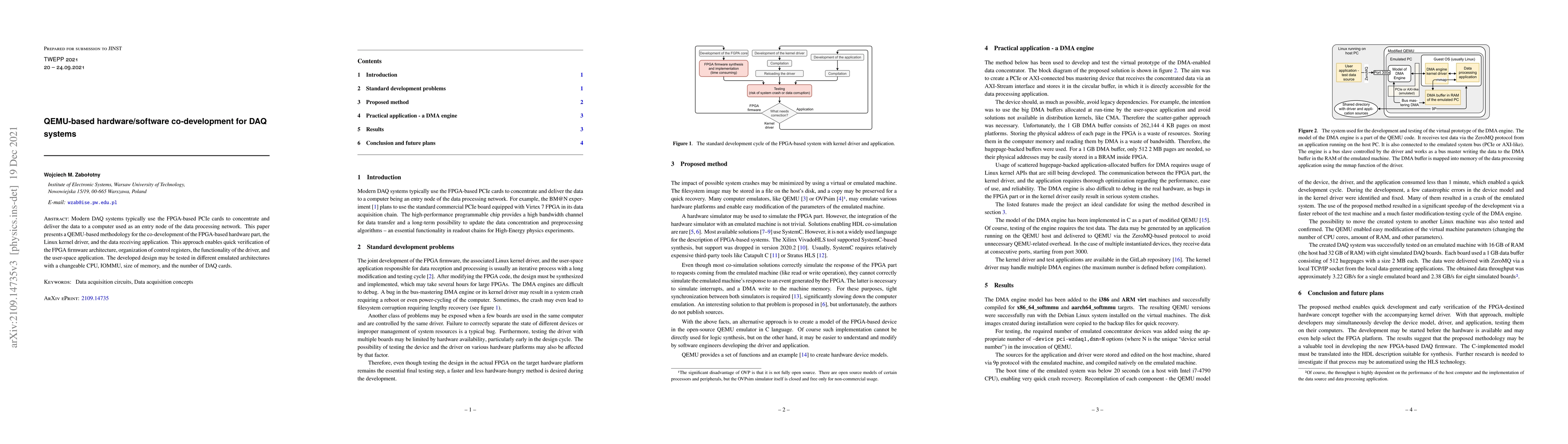 Thumbnail for QEMU-based hardware/software co-development for DAQ systems