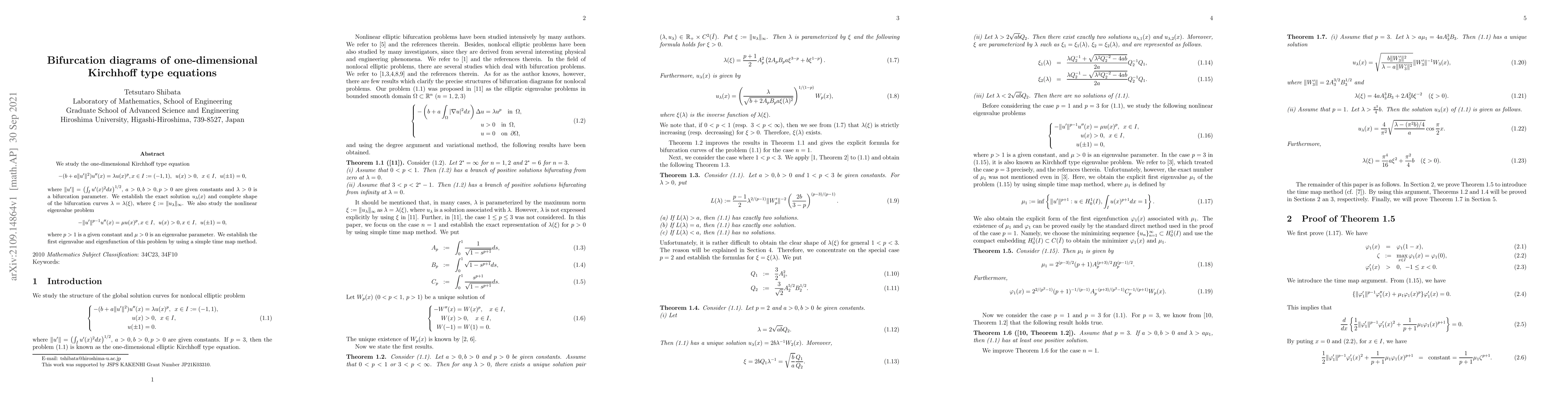 Thumbnail for Bifurcation diagrams of one-dimensional Kirchhoff type equations