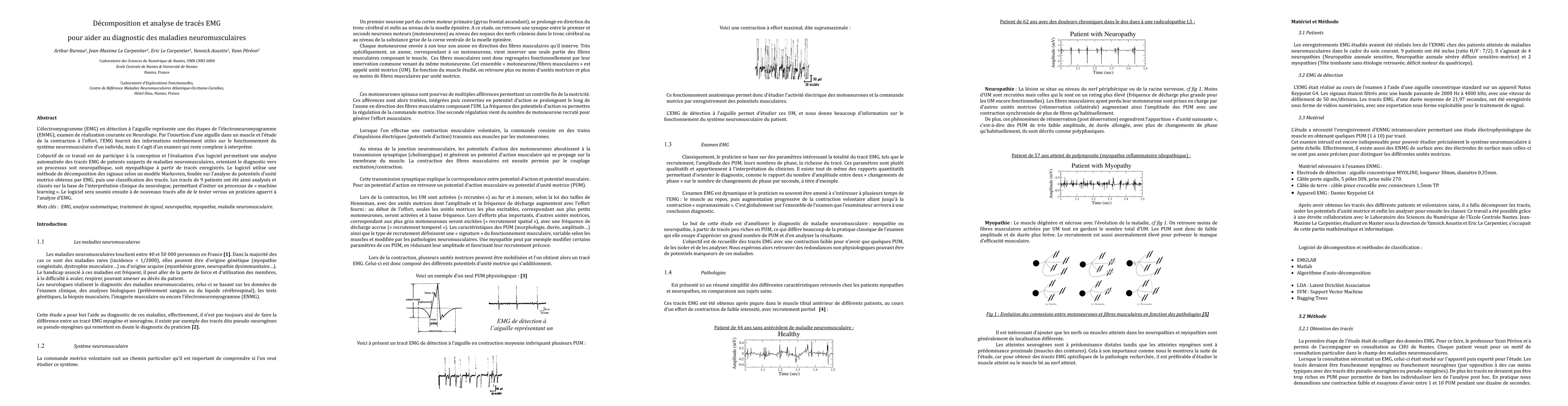 Thumbnail for D{\'e}composition et analyse de trac{\'e}s EMG pour aider au diagnostic
  des maladies neuromusculaires