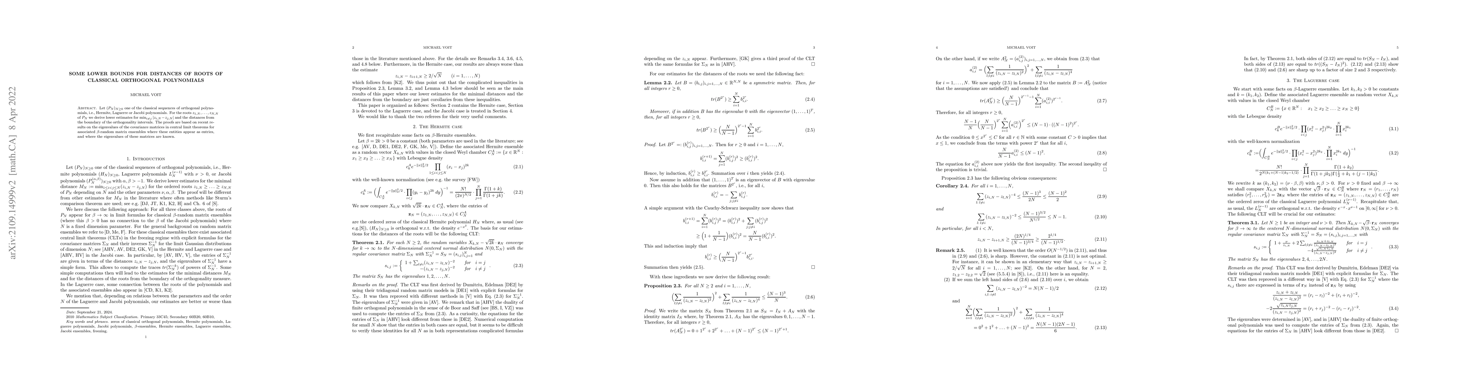 Thumbnail for Distances of roots of classical orthogonal polynomials