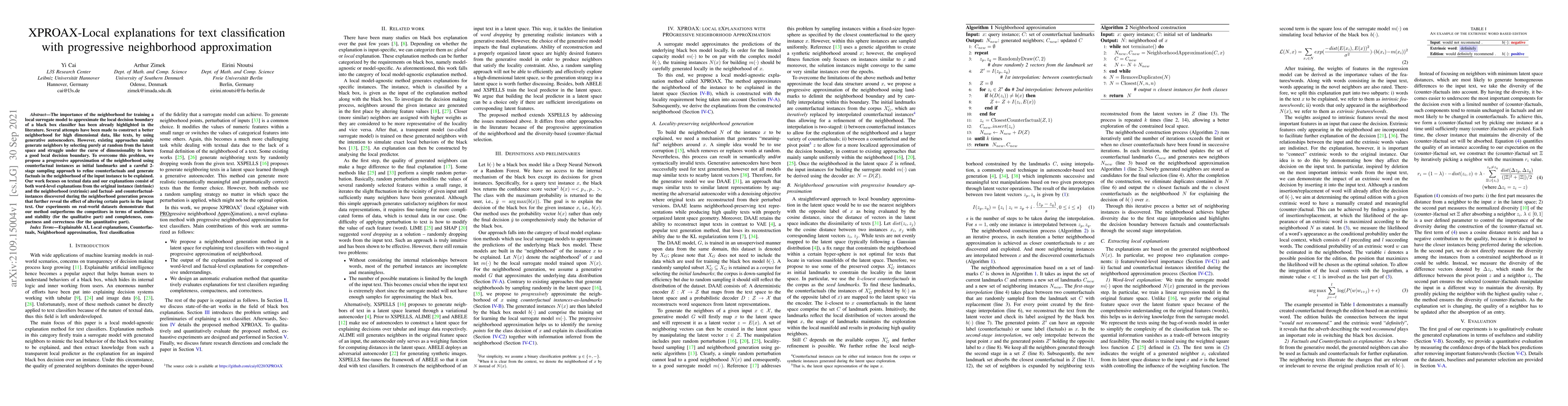 Thumbnail for XPROAX-Local explanations for text classification with progressive
  neighborhood approximation