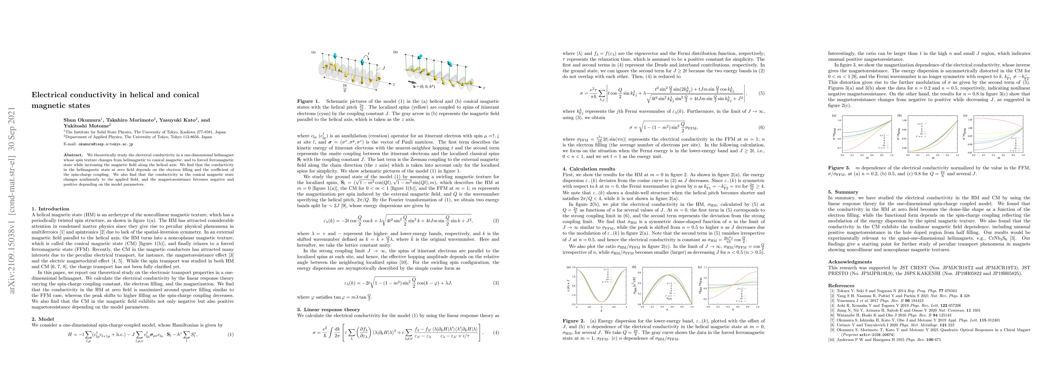 Thumbnail for Electrical conductivity in helical and conical magnetic states