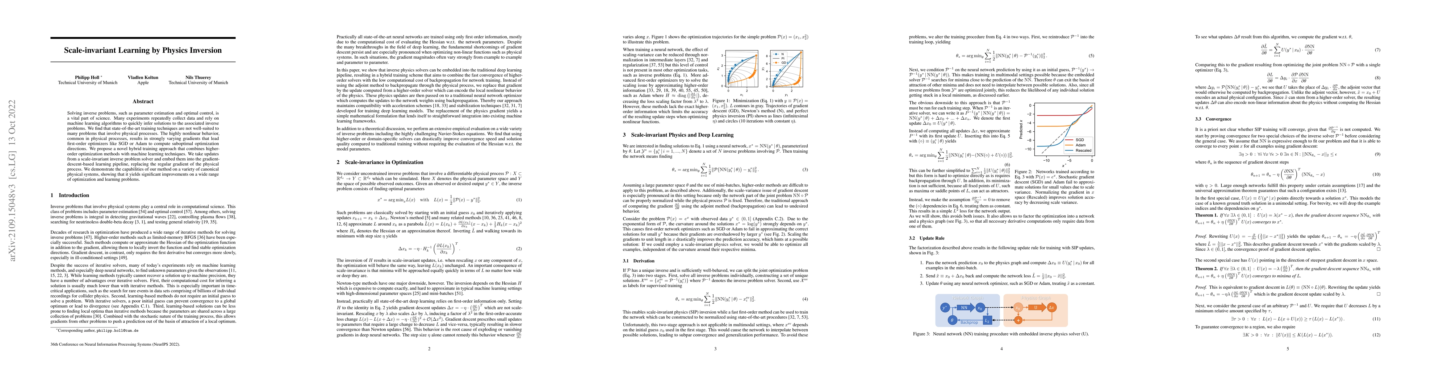 Thumbnail for Scale-invariant Learning by Physics Inversion