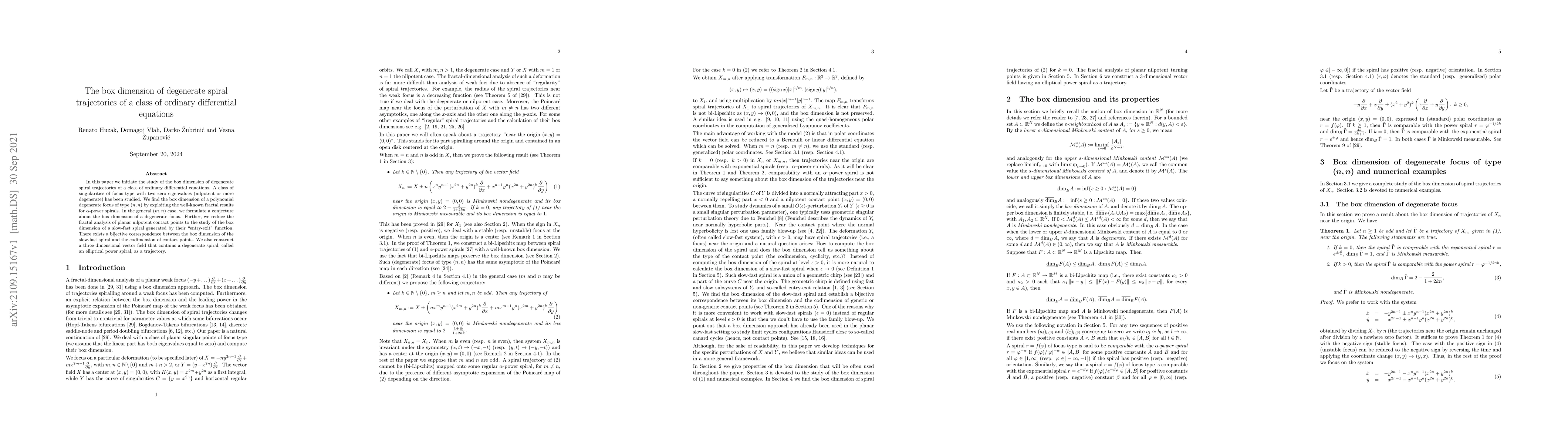 Thumbnail for The box dimension of degenerate spiral trajectories of a class of
  ordinary differential equations