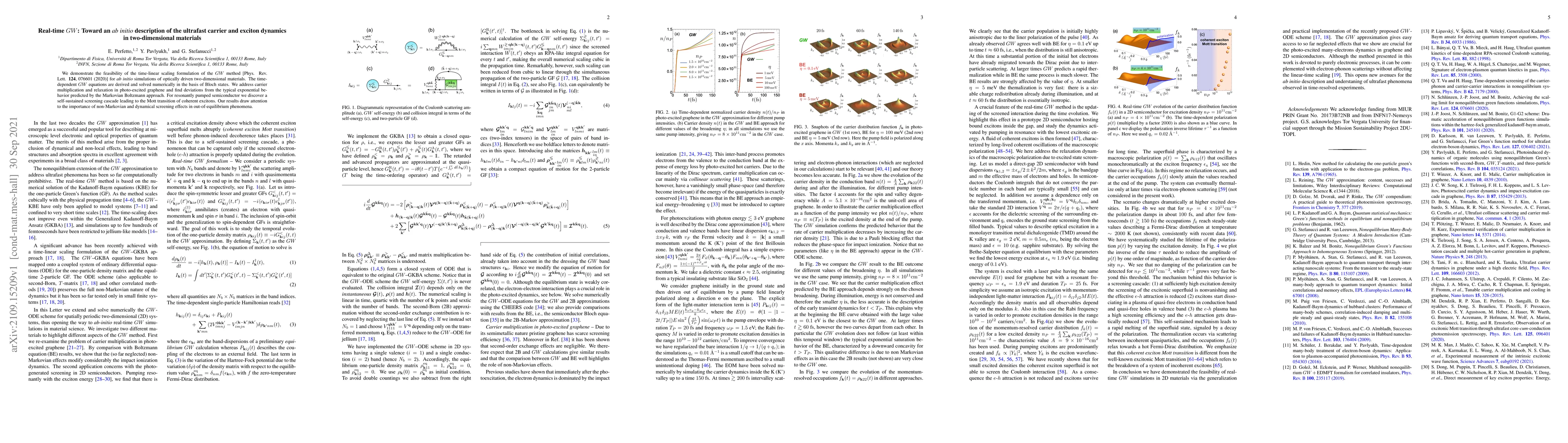 Thumbnail for Real-time GW: Toward an ab initio description of the ultrafast carrier
  and exciton dynamics in two-dimensional materials
