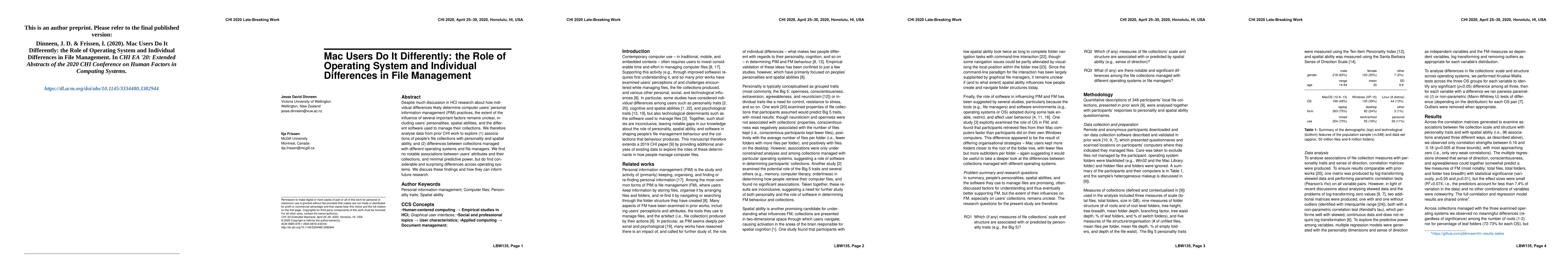 Thumbnail for Mac Users Do It Differently: the Role of Operating System and Individual
  Differences in File Management