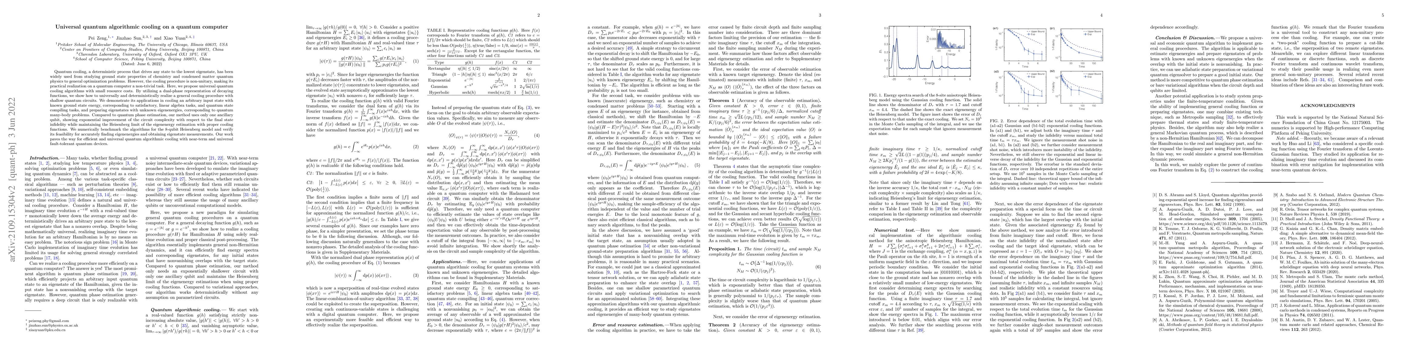 Thumbnail for Universal quantum algorithmic cooling on a quantum computer