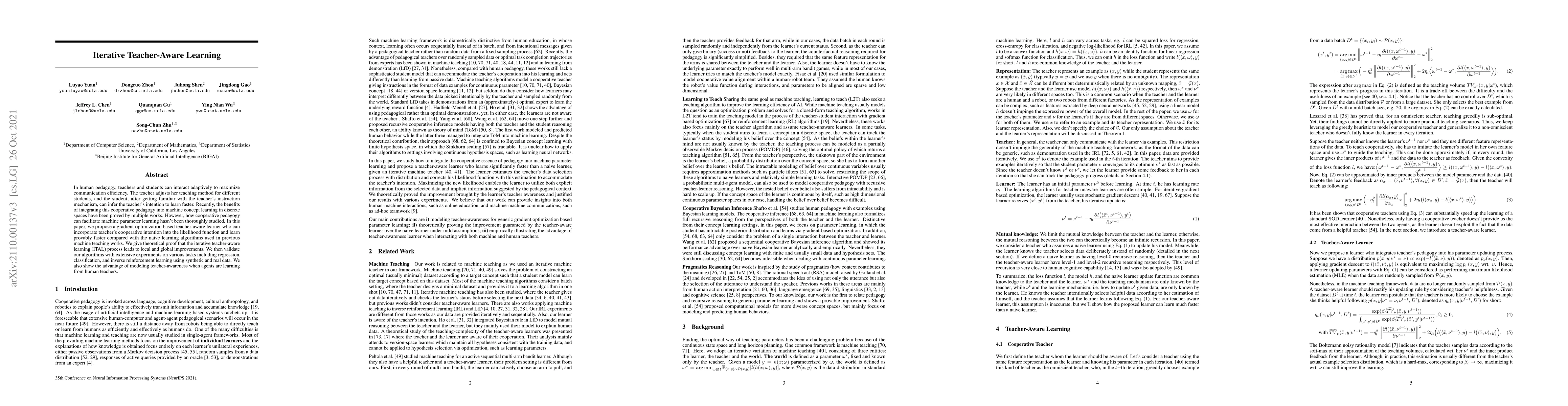 Thumbnail for Iterative Teacher-Aware Learning