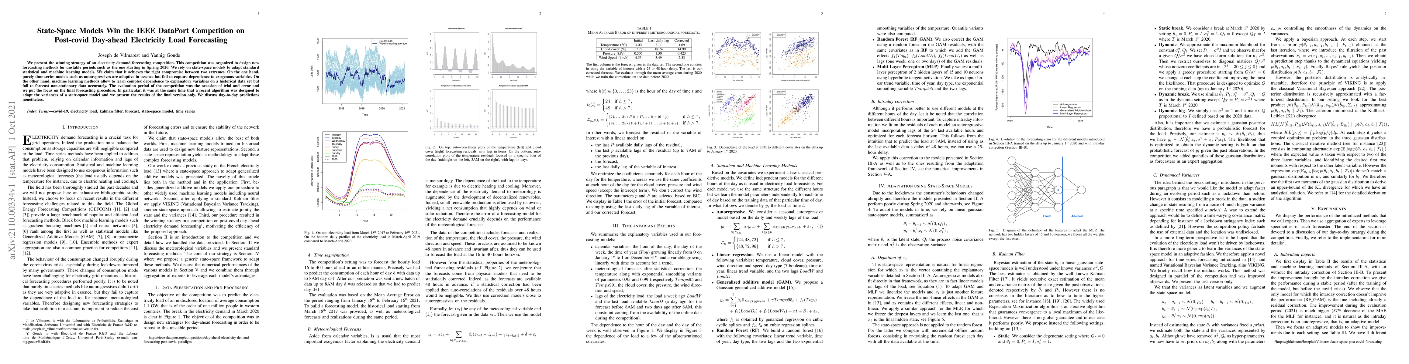 Thumbnail for State-Space Models Win the IEEE DataPort Competition on Post-covid
  Day-ahead Electricity Load Forecasting