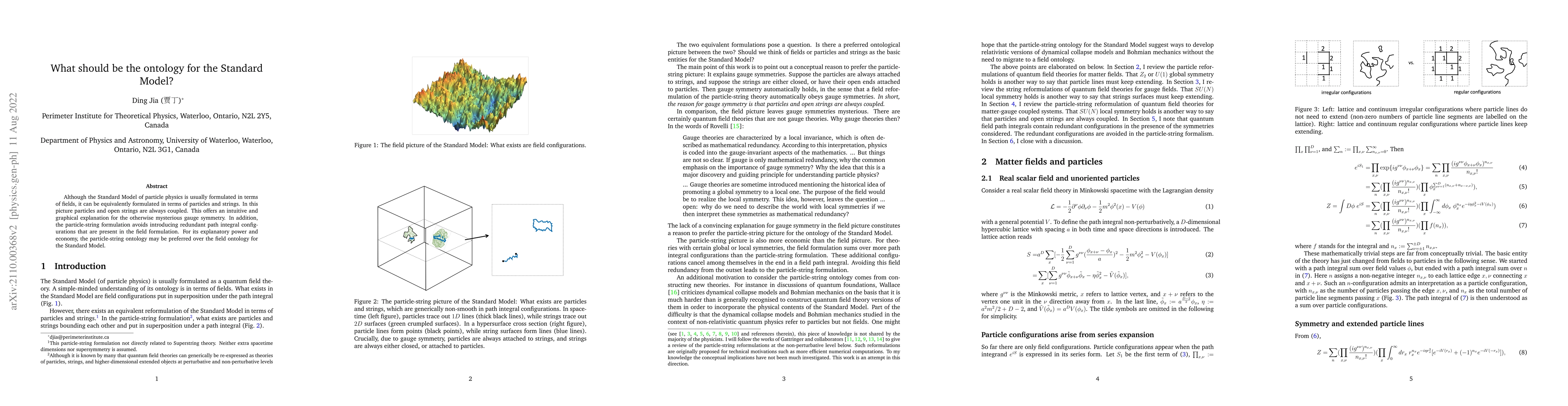 Thumbnail for What should be the ontology for the Standard Model?