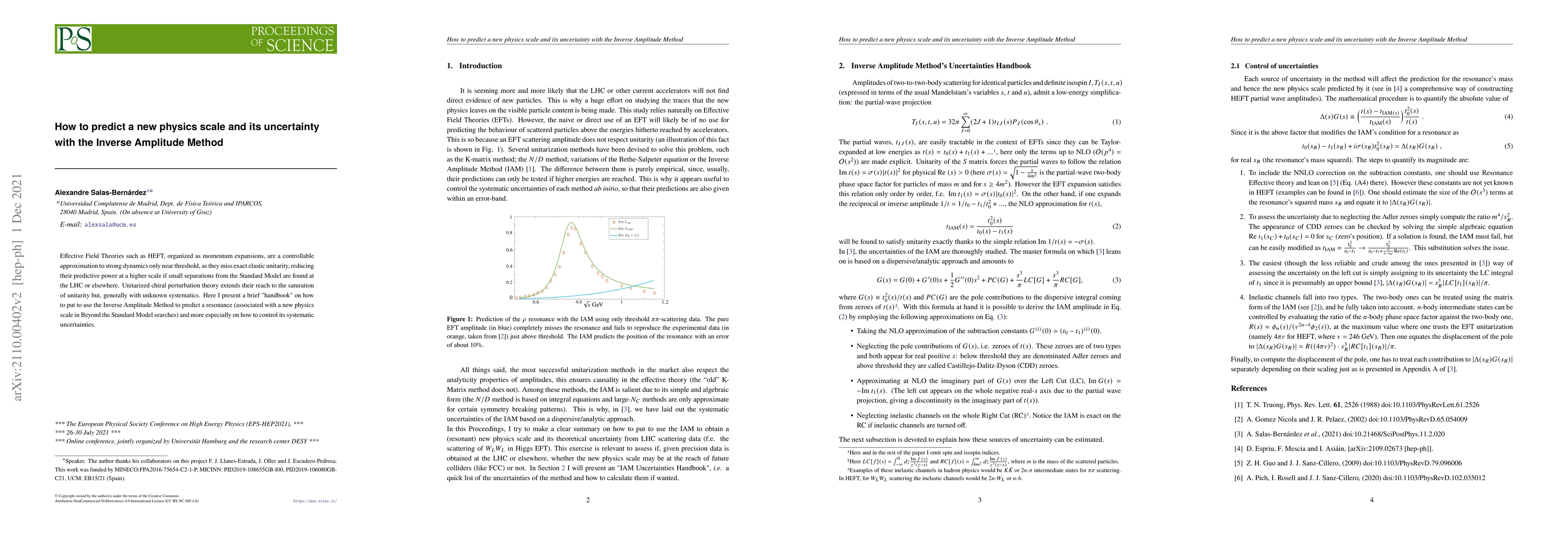 Thumbnail for How to predict a new physics scale and its uncertainty with the Inverse
  Amplitude Method