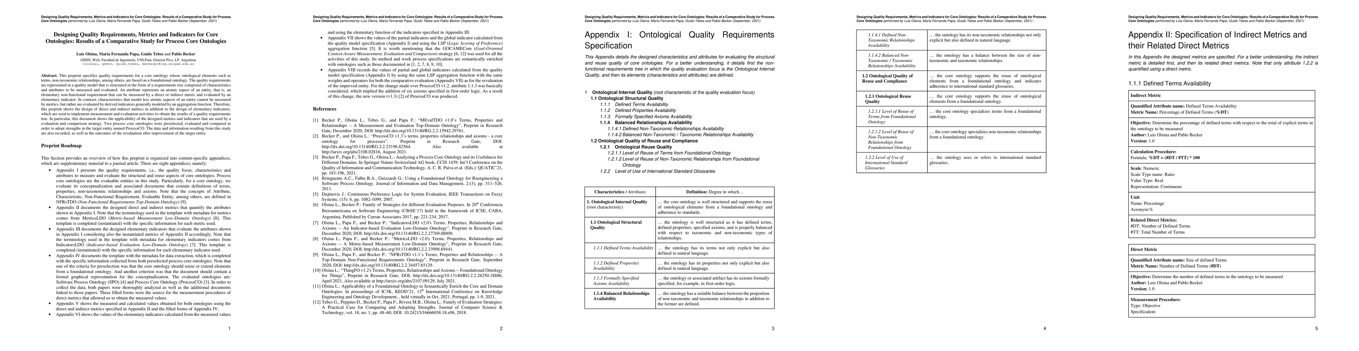 Thumbnail for Designing Quality Requirements, Metrics and Indicators for Core
  Ontologies: Results of a Comparative Study for Process Core Ontologies