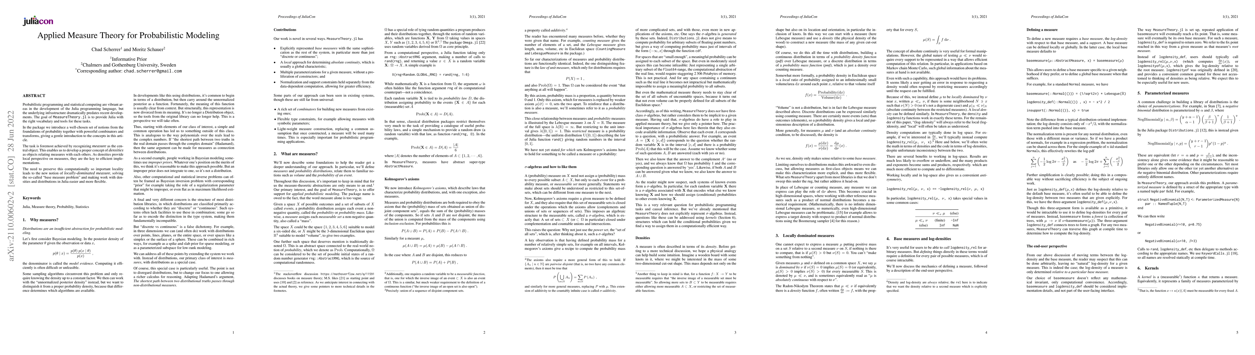 Thumbnail for Applied Measure Theory for Probabilistic Modeling