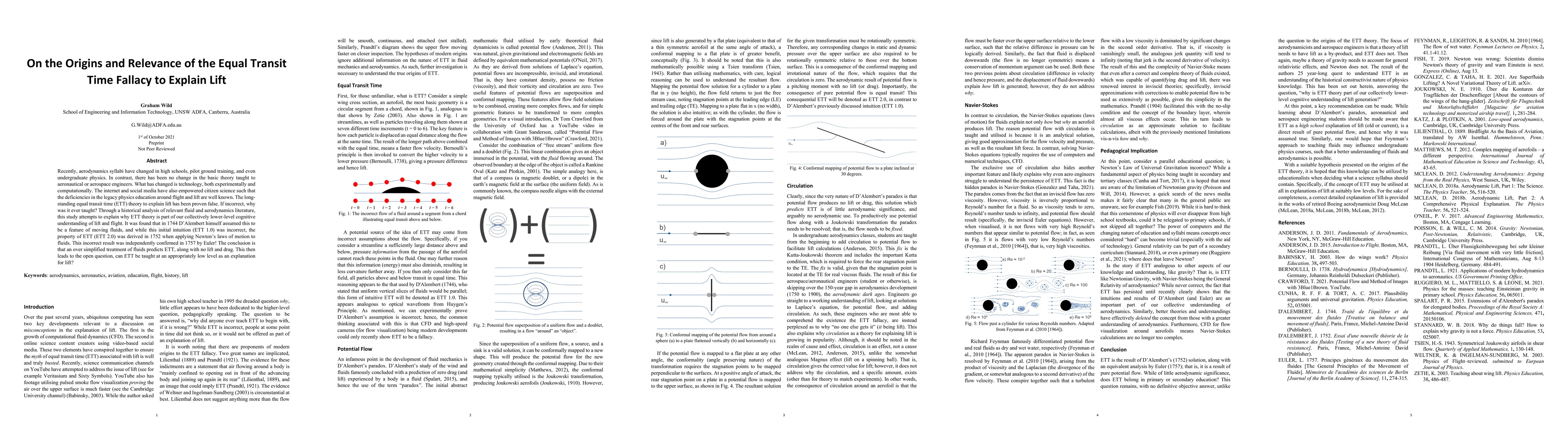 Thumbnail for On the Origins and Relevance of the Equal Transit Time Fallacy to
  Explain Lift