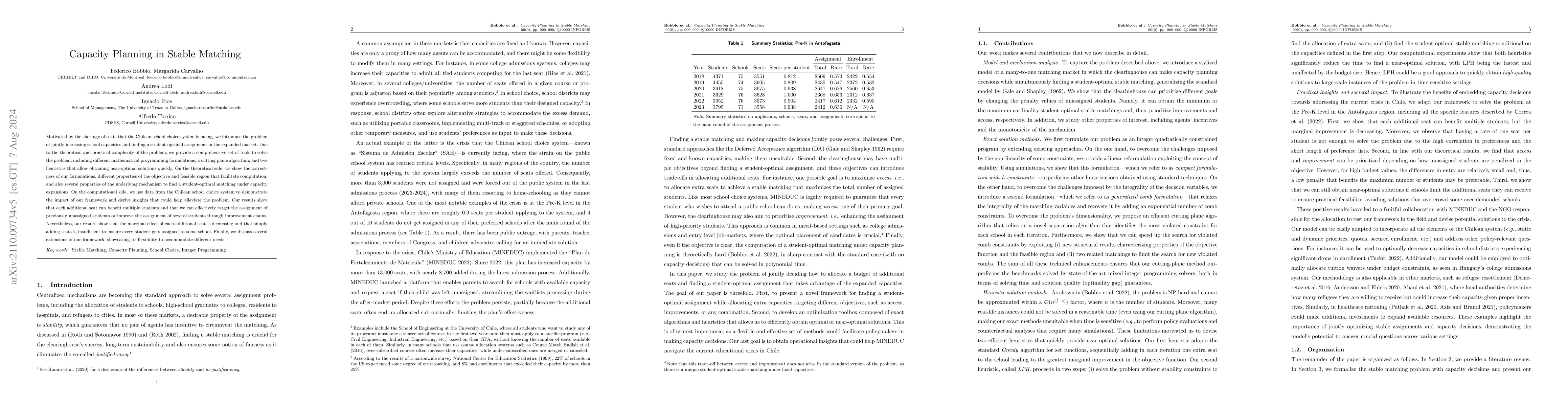 Thumbnail for Capacity Planning in Stable Matching