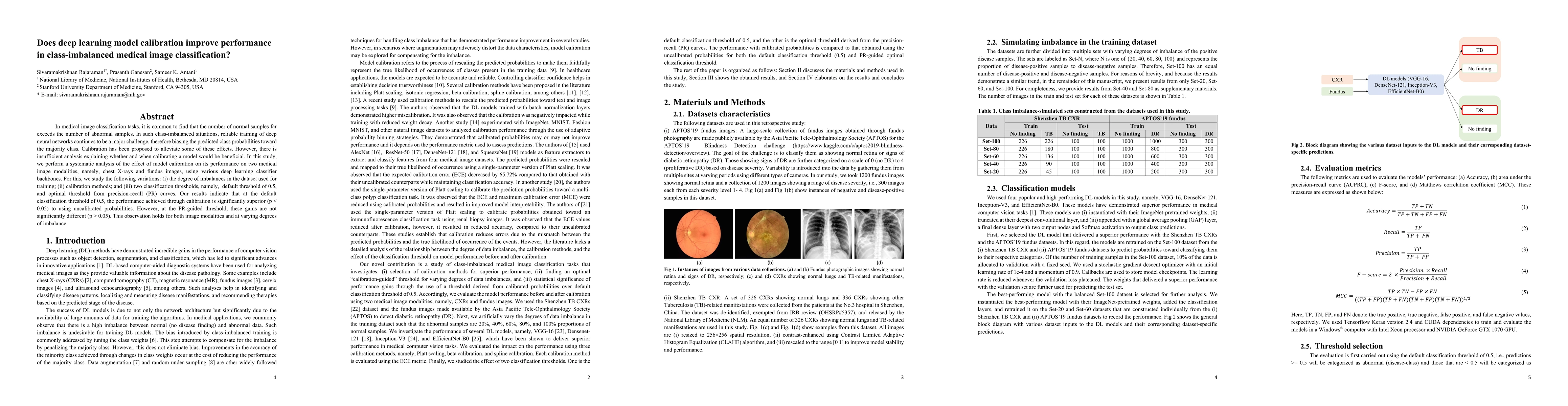 Thumbnail for Does deep learning model calibration improve performance in
  class-imbalanced medical image classification?