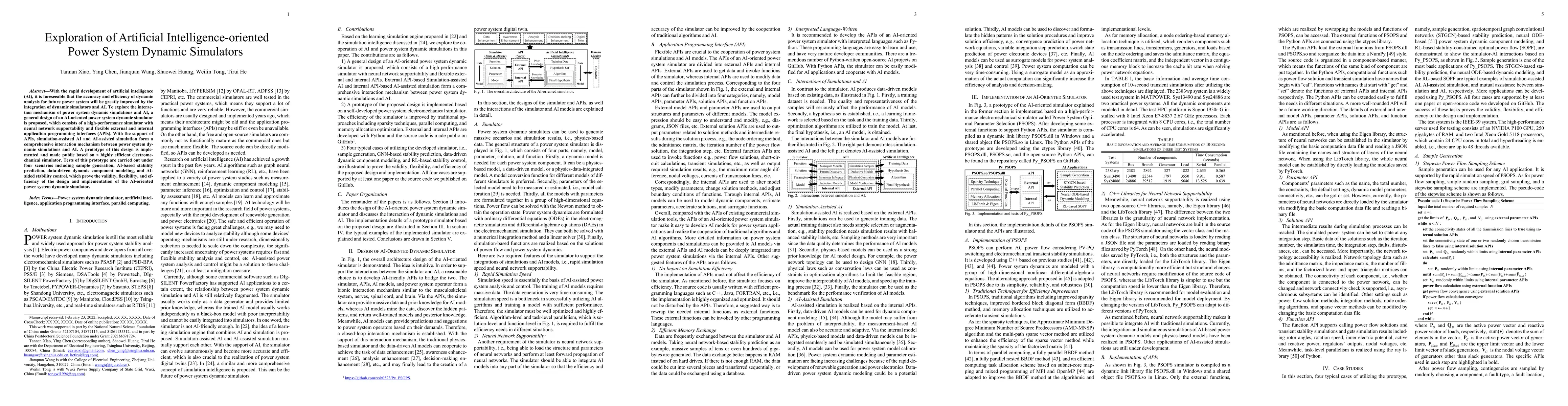Thumbnail for Exploration of Artificial Intelligence-oriented Power System Dynamic
  Simulators