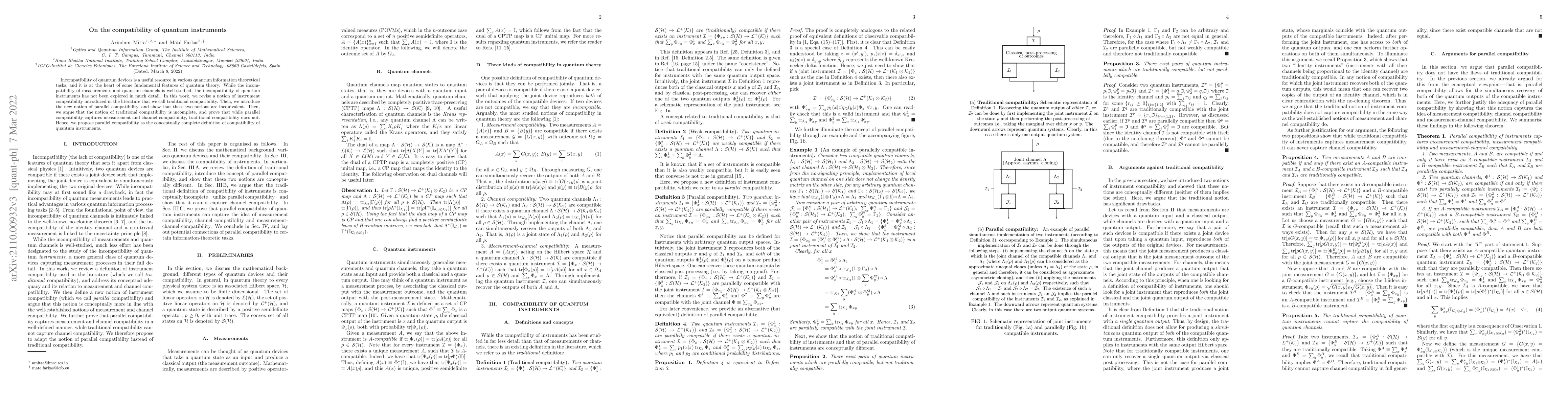 Thumbnail for On the compatibility of quantum instruments