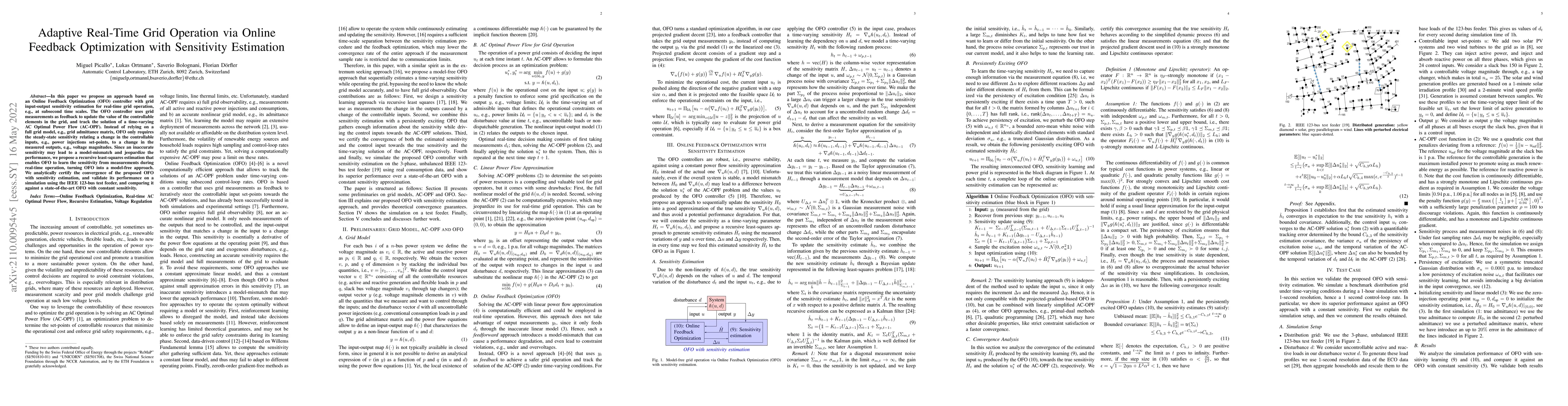 Thumbnail for Adaptive Real-Time Grid Operation via Online Feedback Optimization with
  Sensitivity Estimation