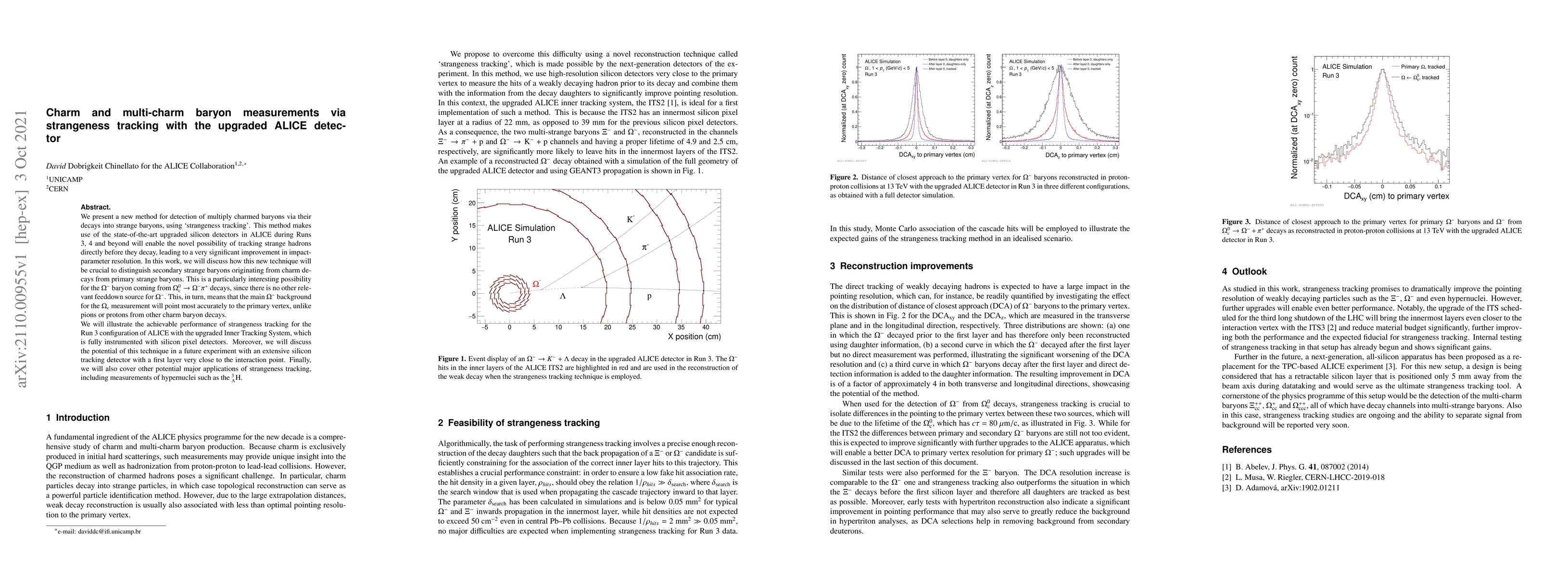 Thumbnail for Charm and multi-charm baryon measurements via strangeness tracking with
  the upgraded ALICE detector