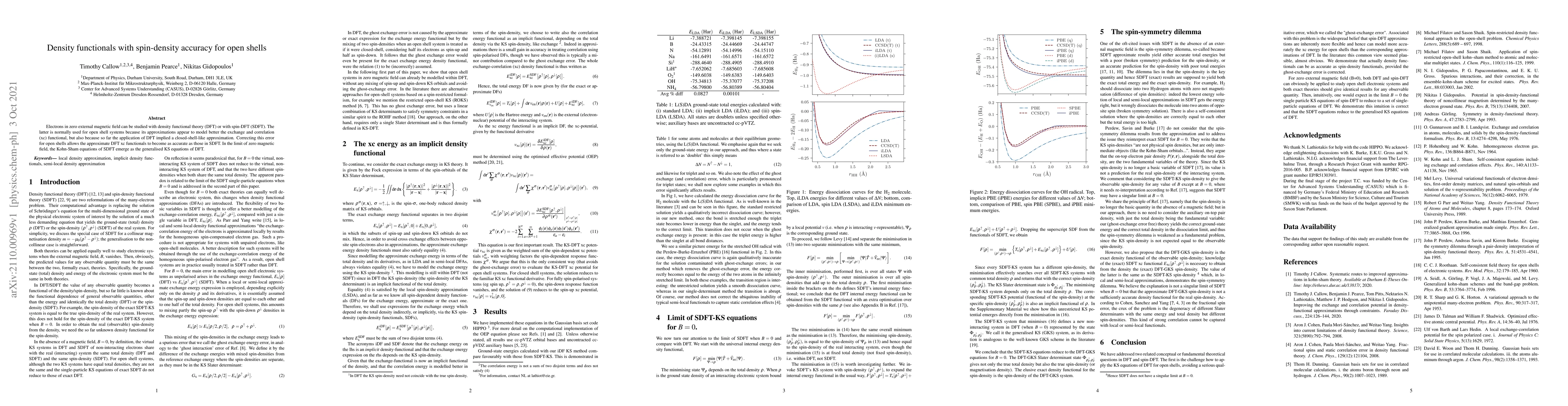 Thumbnail for Density functionals with spin-density accuracy for open shells